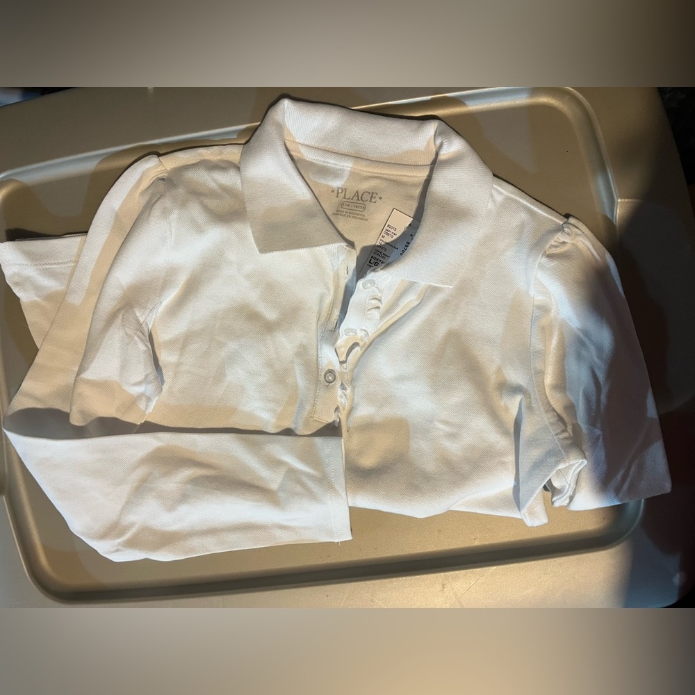Girls Long Sleeve Collared Shirt - 10/12